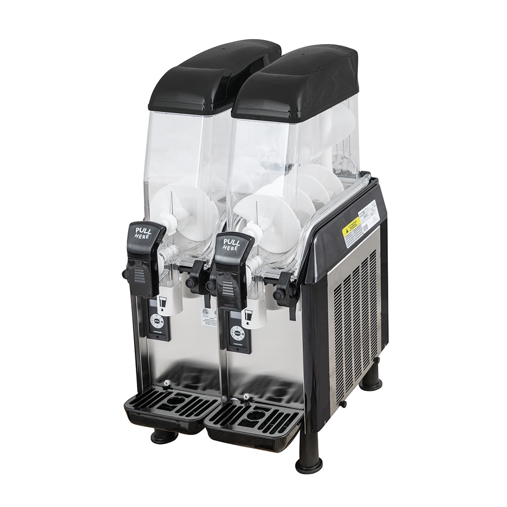 766-PEL0201 16 1/10" Elmeco Frozen Drink Machine w/ (2) 3 1/5 gal Bowls - 115v