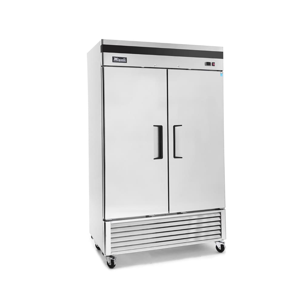Migali C-2FB-HC 54" Two Section Reach In Freezer, (2) Solid Doors, 115v