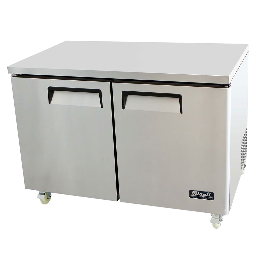 Migali C-U48R-HC 48 1/5" W Undercounter Refrigerator w/ (2) Sections & (2) Doors, 115v