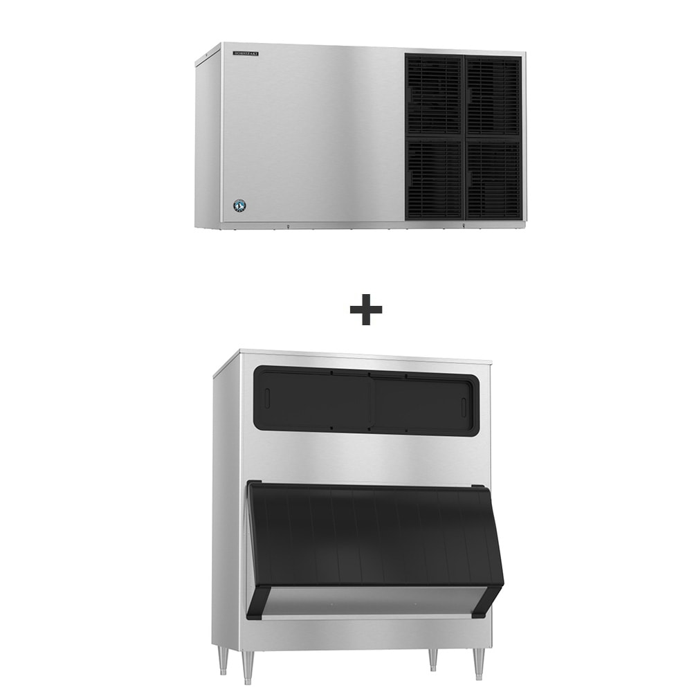 440-KM1601SAJ3B1150 1513 lb KM Series Crescent Cube Ice Machine w/ Bin - 1148 lb Storage, Air Coo...