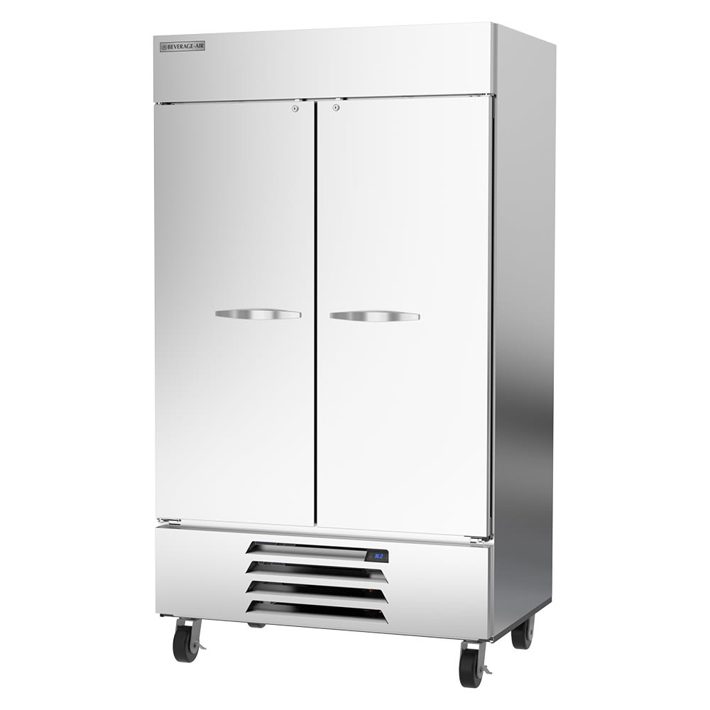 118-HBR44HC1 47" Two Section Reach In Refrigerator, (2) Left/Right Hinge Solid Doors, 115v