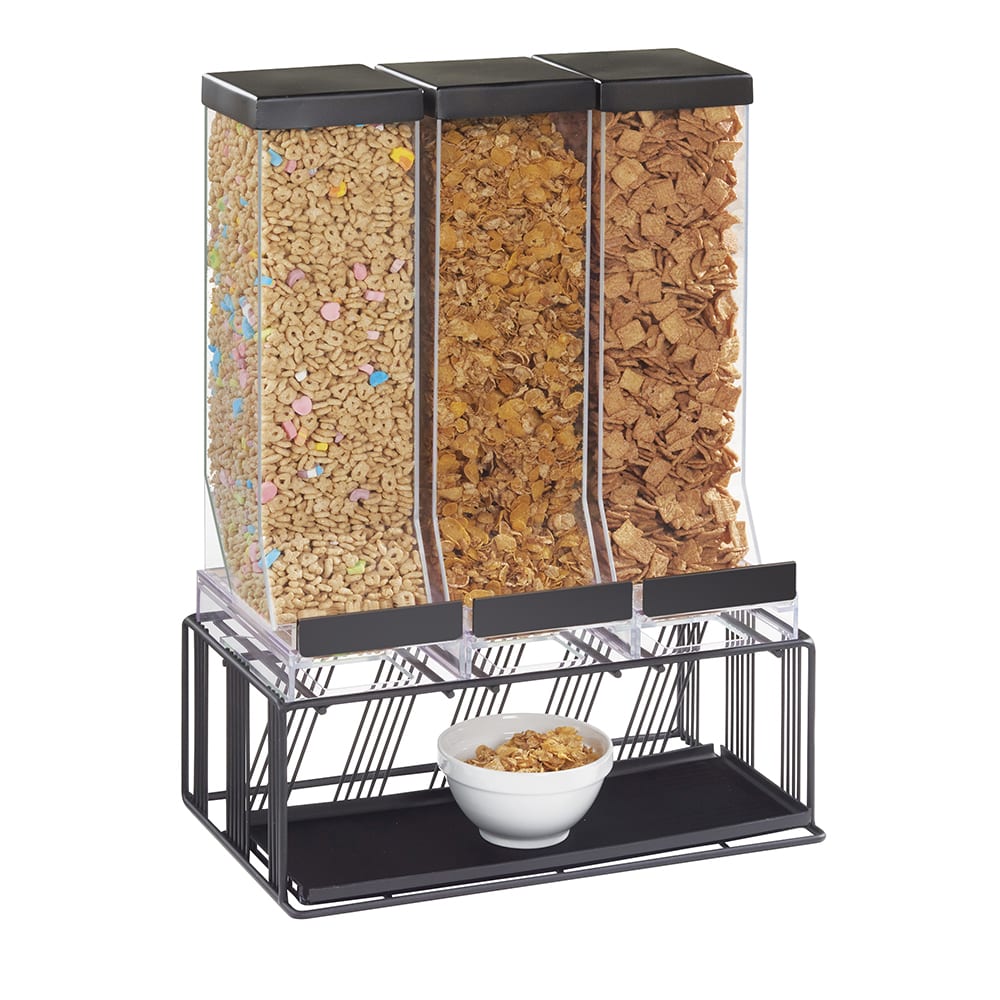 Cal-Mil 4108-13 Countertop Cereal Dispenser, (3) 9 4/5 liter Hoppers