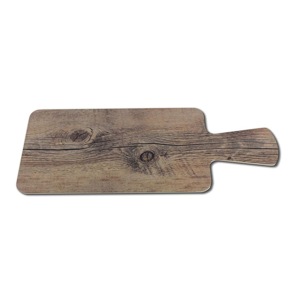 701-M510RCDW Rectangular Fo Bwa Serving Board - 10 1/2" x 5 1/2", Melamine, Faux Driftw...