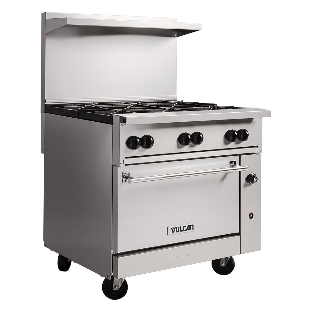 207-36S6BNG 36" 6 Burner Gas Range w/ Standard Oven, Natural Gas