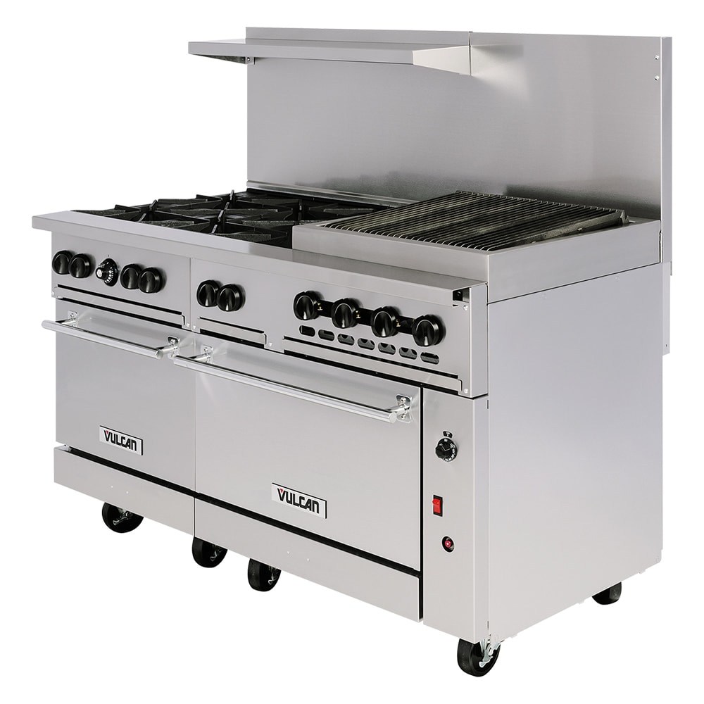207-60SC6B24GBNG 60" 6 Burner Gas Range w/ Griddle/Broiler & (1) Standard & (1) Conv...