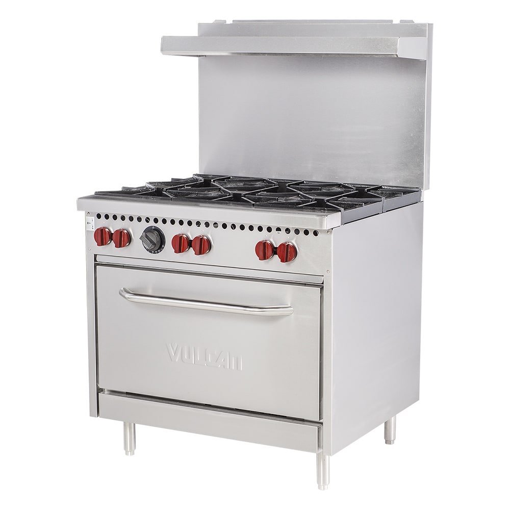 207-SX366BNG 36" 6 Burner Gas Range w/ Standard Oven, Natural Gas