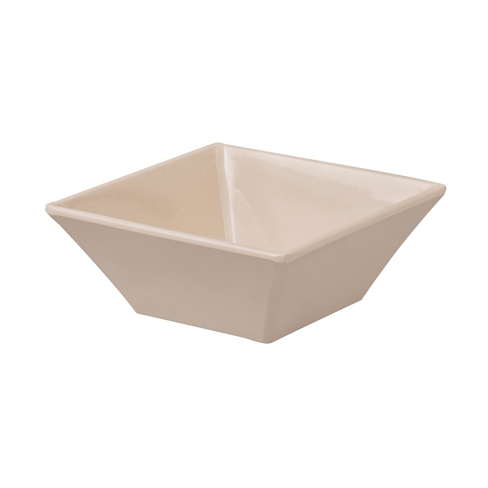 284-BAM1238 14 oz Square Melamine Salad Bowl, Beige