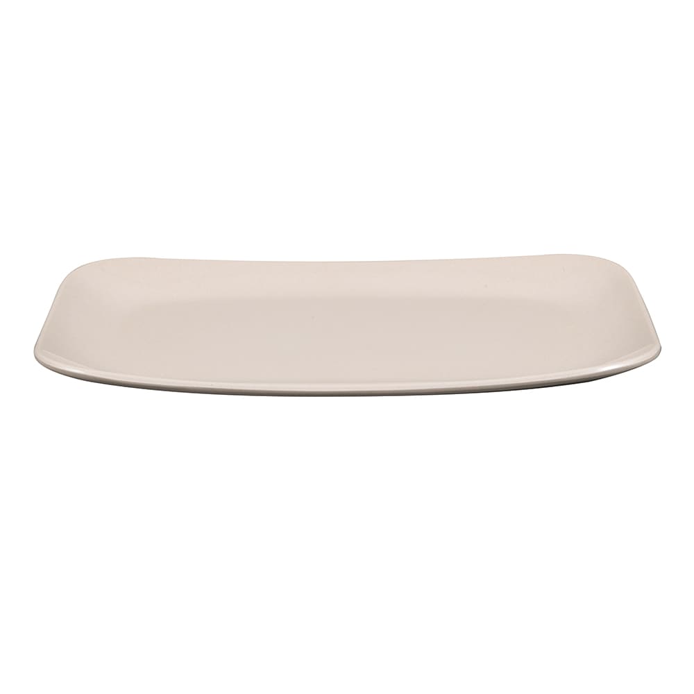 284-BAM16103 11 1/4" x 7"  Rectangular BambooMel Platter - Melamine, Beige