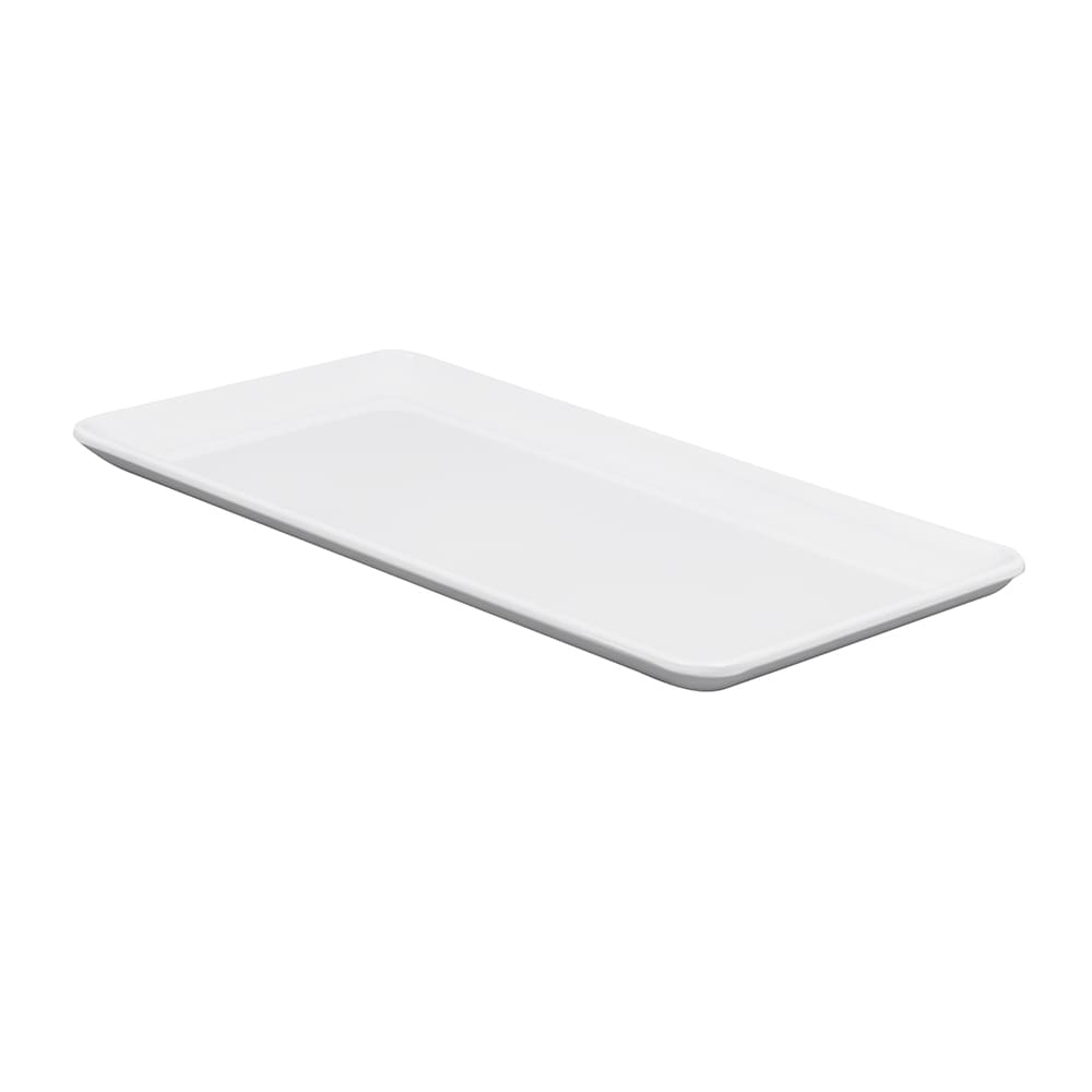 284-CS1156W 11 1/2" x 6" Rectangular Midtown Platter - Melamine, White