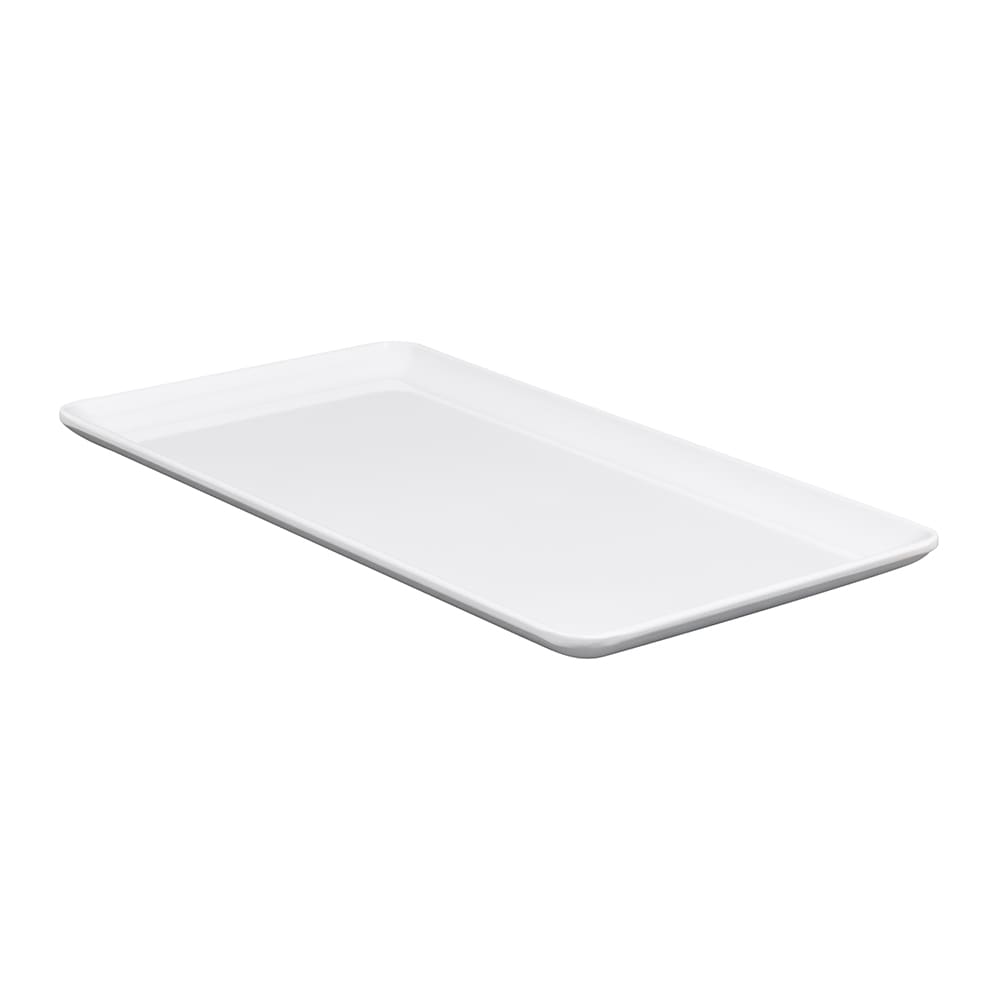 284-CS1257W 12 1/2" x 7" Rectangular Midtown Platter - Melamine, White