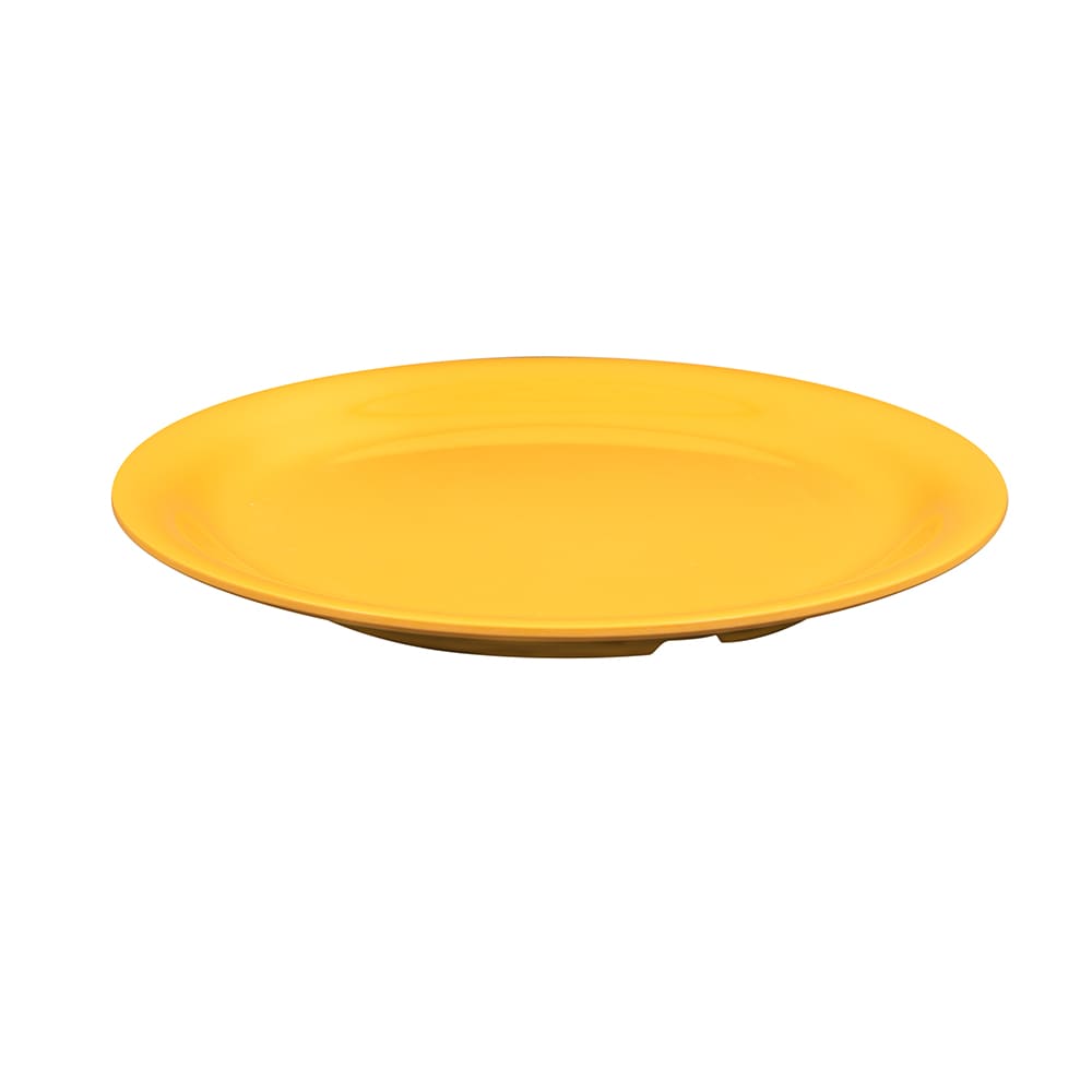 284-NP9TY 9" Round Melamine Dinner Plate, Tropical Yellow