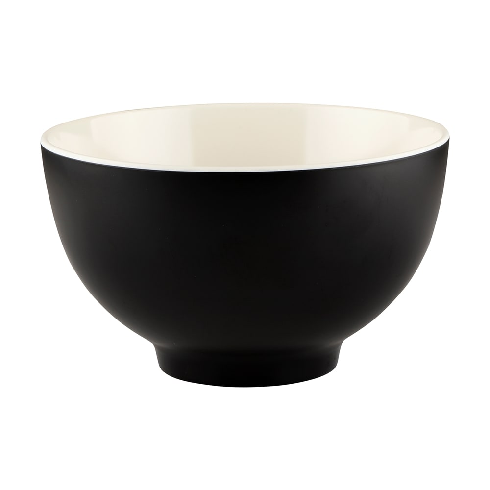 701-JW32TES 32 oz Round Melamine Bowl, Ebony/Sand