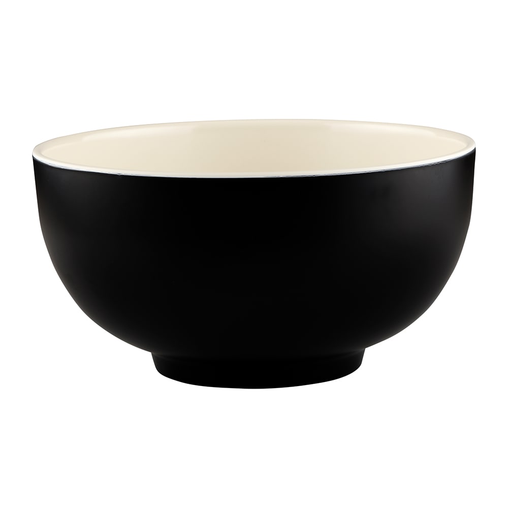 701-JW542TES 48 oz Round Melamine Bowl, Ebony/Sand
