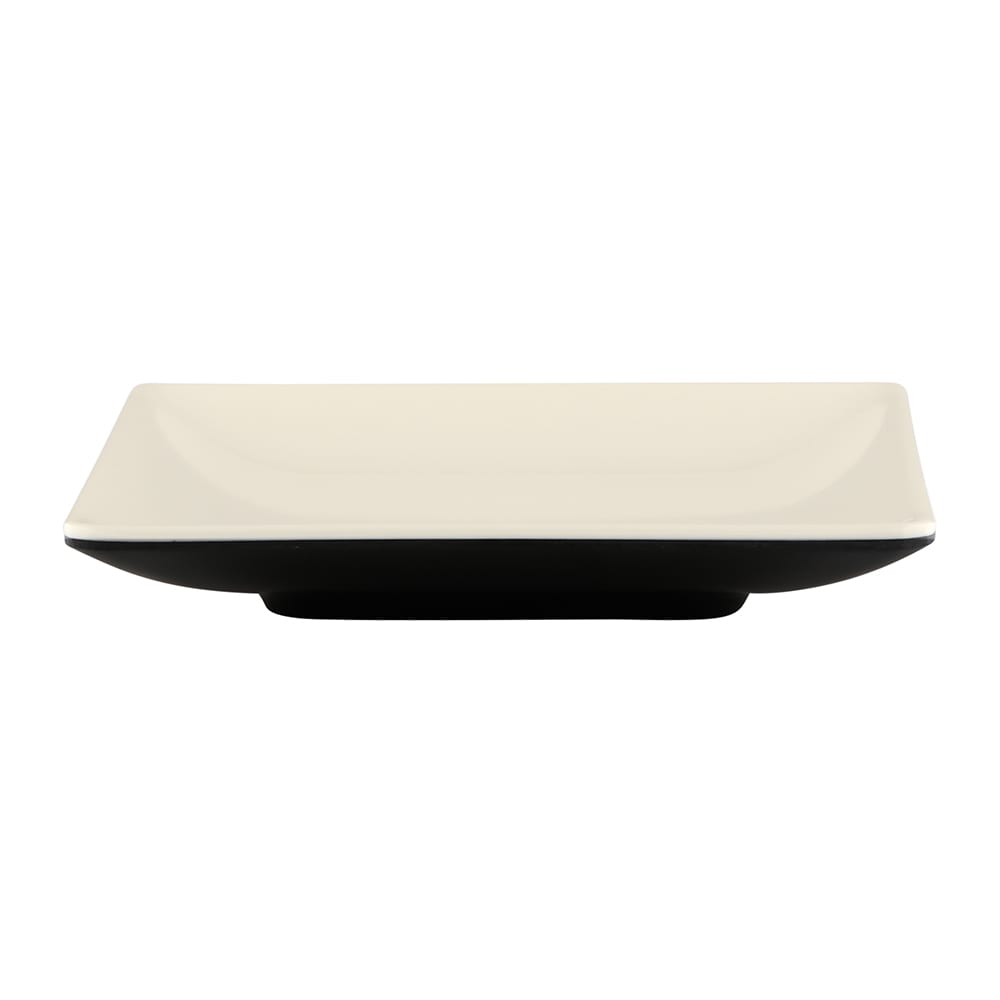701-JW552TES 5" Square Melamine Plate, Ebony/Sand