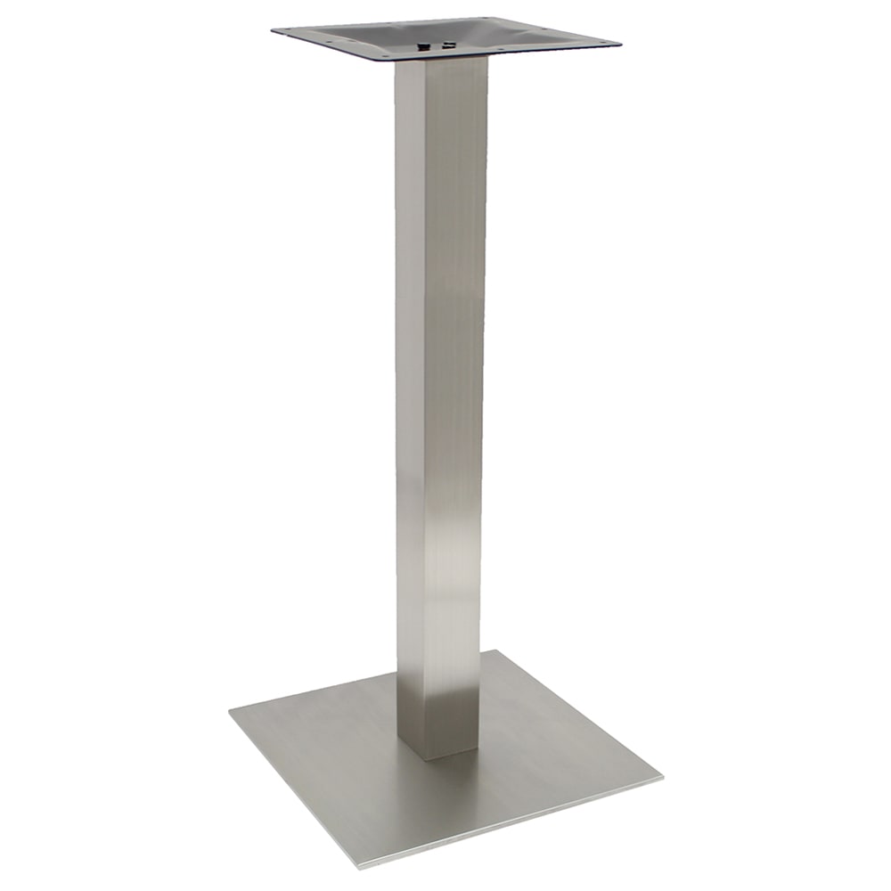 628-SS0523H 40 3/4" Square Base - Indoor/Outdoor, Sinlge Column, Stainless