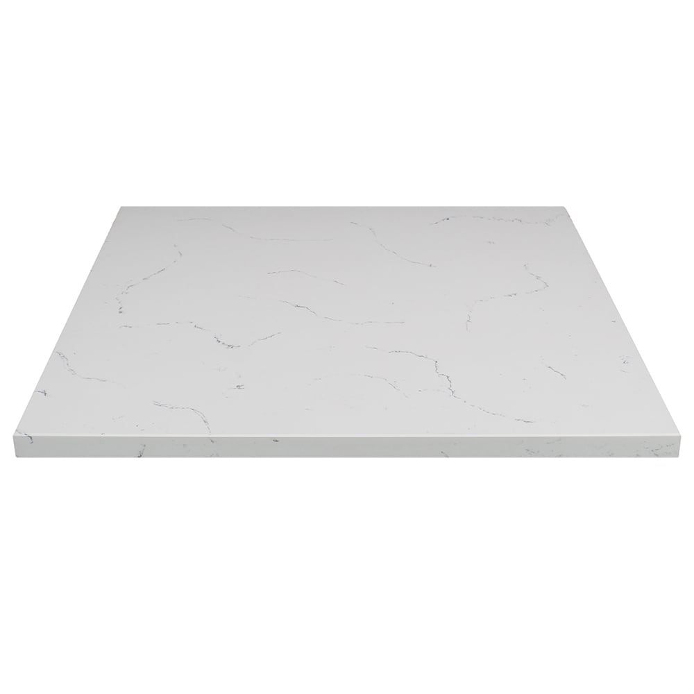 628-Q40130X30 30" Square Quartz Table Top - Indoor/Outdoor, Carrera White