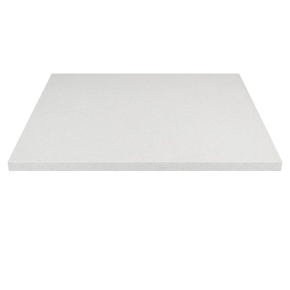 628-Q40330X30 30" Square Quartz Table Top - Indoor/Outdoor, Snow White