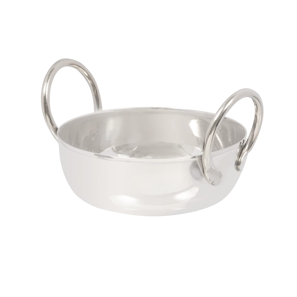 166-BD35 10 oz Round Balti Dish, Stainless