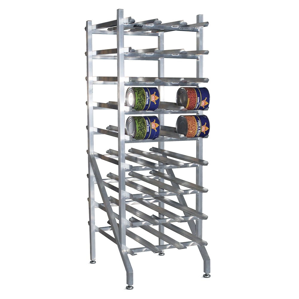 241-FCR109A 71"H Stationary Can Rack w/ (162) #10 or (216) #5 Capacity, Adjustable Feet