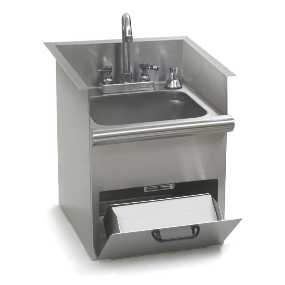 241-HWBE 1 Compartment Drop-in Sink - 9 1/4" x 11 1/2", Drain Included