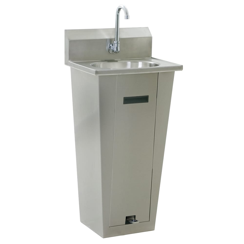 241-HSA10FA1P Commercial Touchless Hand Sink w/ 13 1/2"L x 9 3/4"W x 6 3/4"D Bowl,...