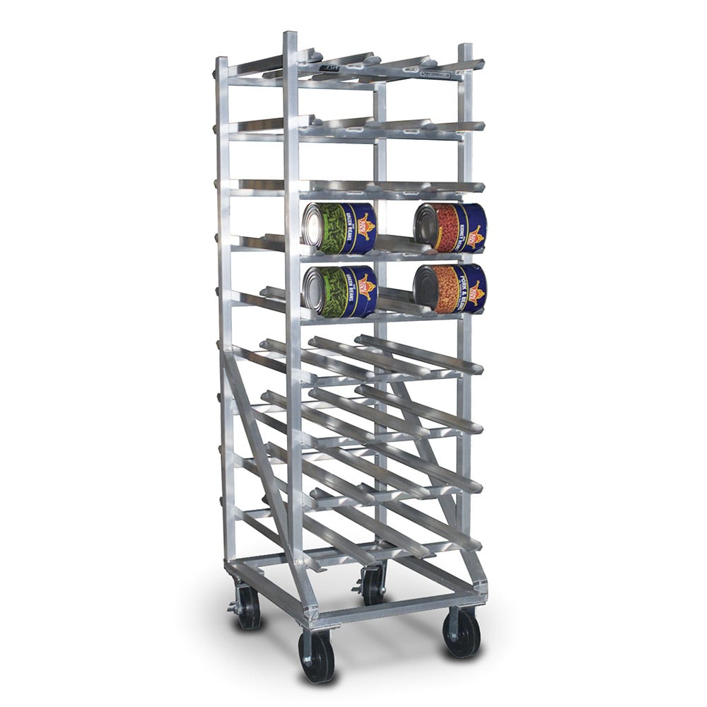 241-OCR109A 78 1/4"H Mobile Can Rack w/ (162) #10 or (216) #5 Capacity