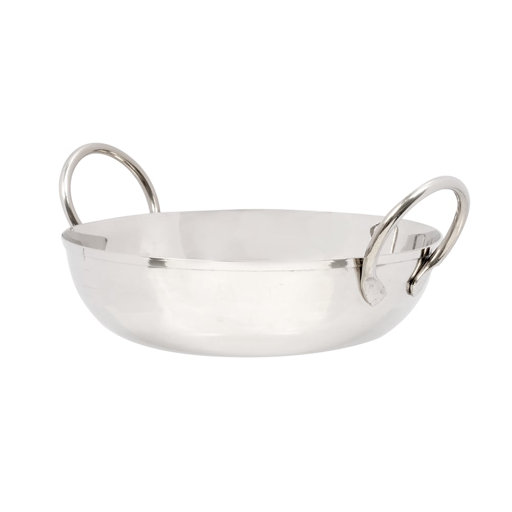 166-BD55 18 oz Round Balti Dish, Stainless