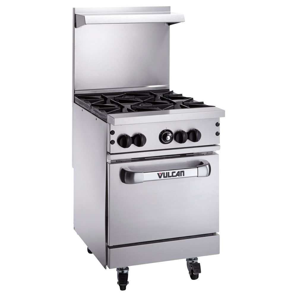 207-24S4BNG 24" 4 Burner Gas Range w/ Standard Oven, Natural Gas