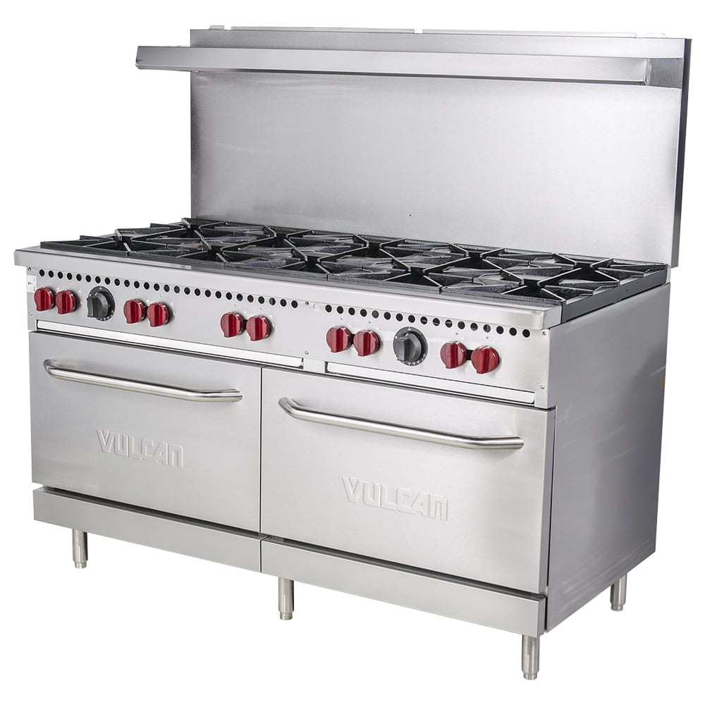 207-SX6010BLP 60" 10 Burner Gas Range w/ (2) Standard Ovens, Liquid Propane