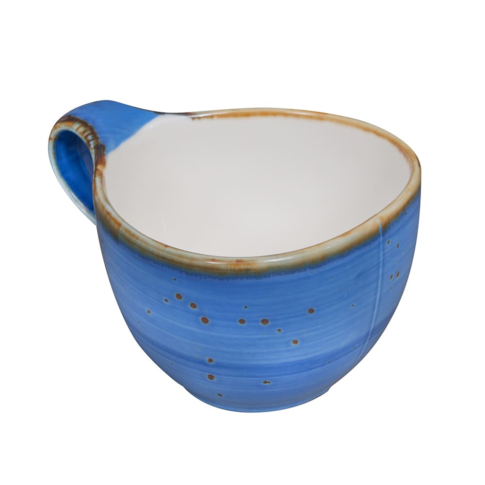 CAC TUS-1-BLU 8 1/2 oz Tucson Cup - Porcelain, Starry Night Blue