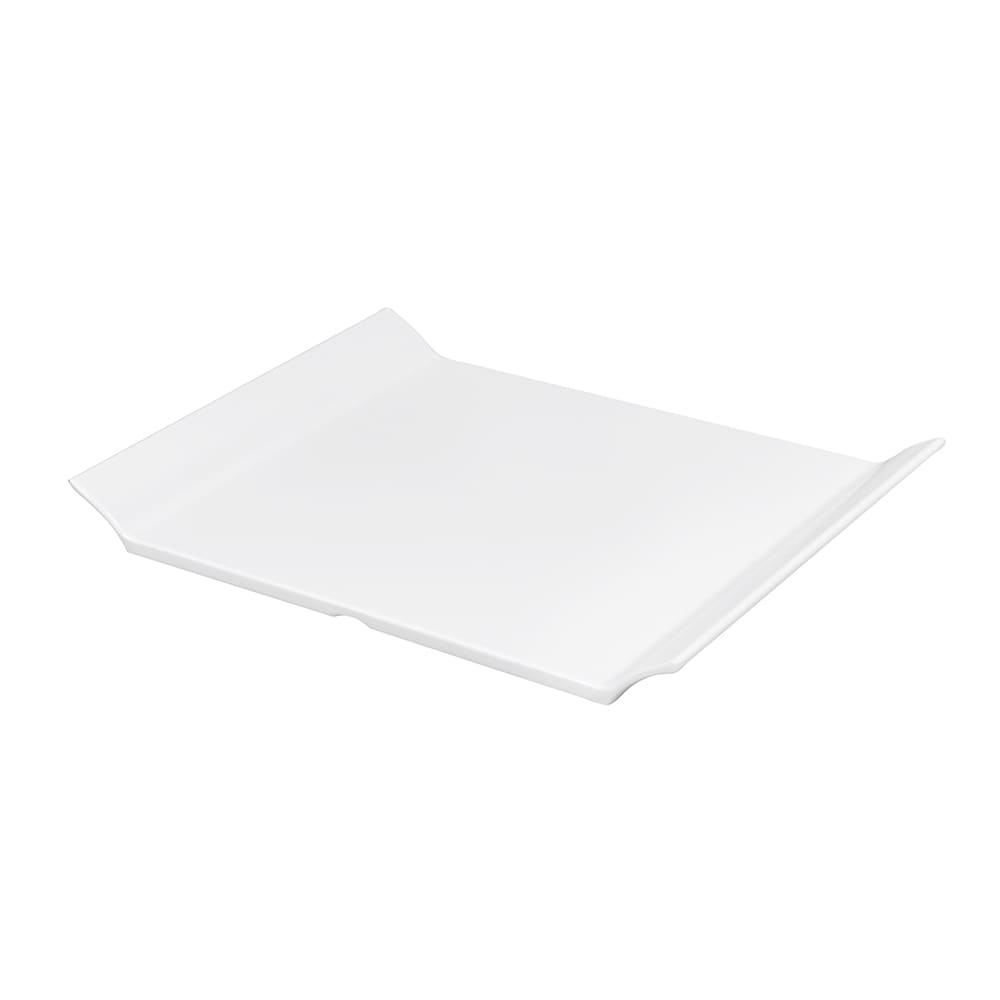 284-ML212W 11" x 8" Rectangular San Michele Platter - Melamine, White
