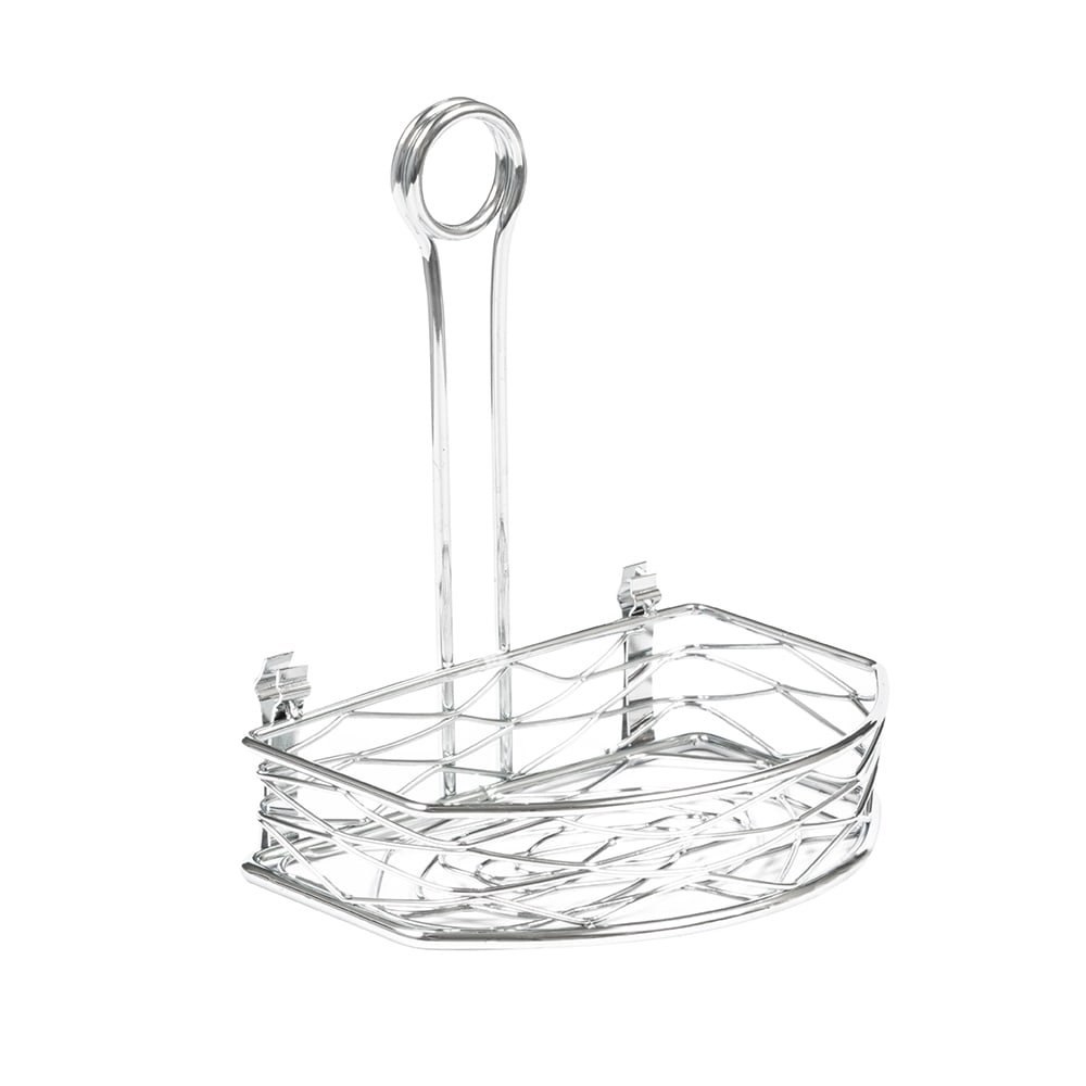 166-SRBNC2 Half Moon Condiment Caddy - Wire, Chrome