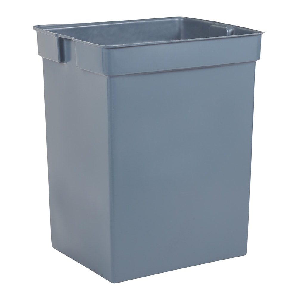 007-256K 42 gal Square Rigid Trash Can Liner, Plastic - Gray