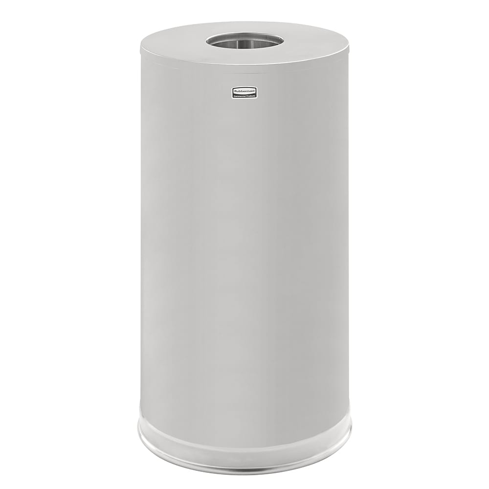 007-CC16GLSSS 15 gal Indoor Decorative Trash Can - Metal, Stainless Steel