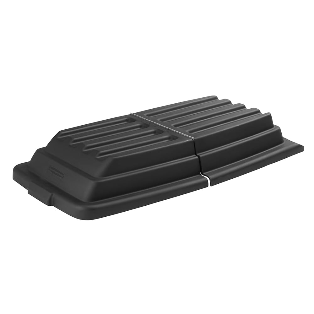 007-FG102800BLA Rectangle Dome Tilt Truck Lid - Plastic, Black