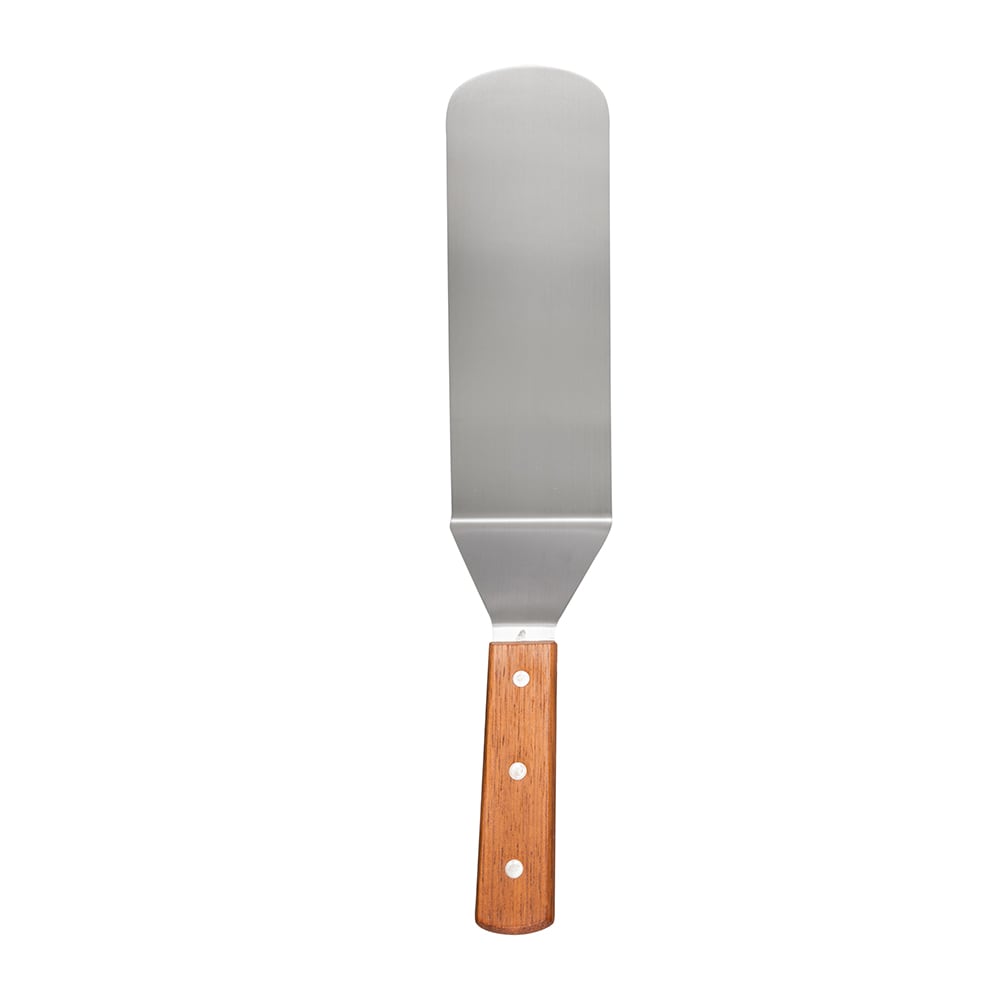 166-LT14 14" Turner w/ Rounded Blade, 3x8", Wood/Stainless