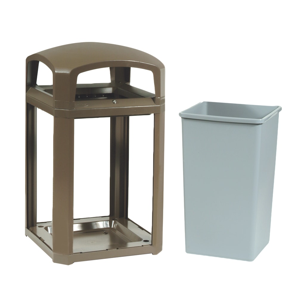 007-FG397500DWOOD 50 gal Landmark Series Container - 26x26x46 1/2" Dome Top Frame, Drift Woo...