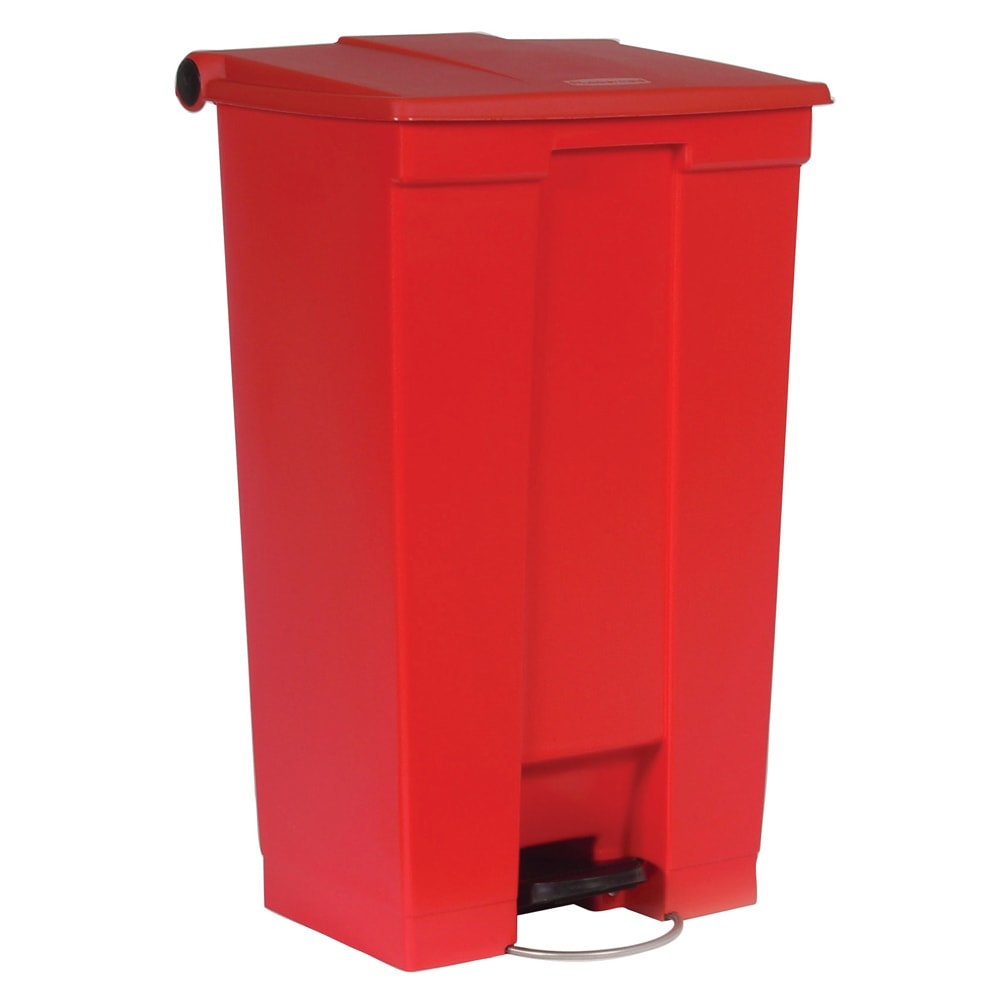 007-6146R 23 gal Rectangle Plastic Step Trash Can, 19 3/4"W x 16 1/2"D x 32 5/8"H,...