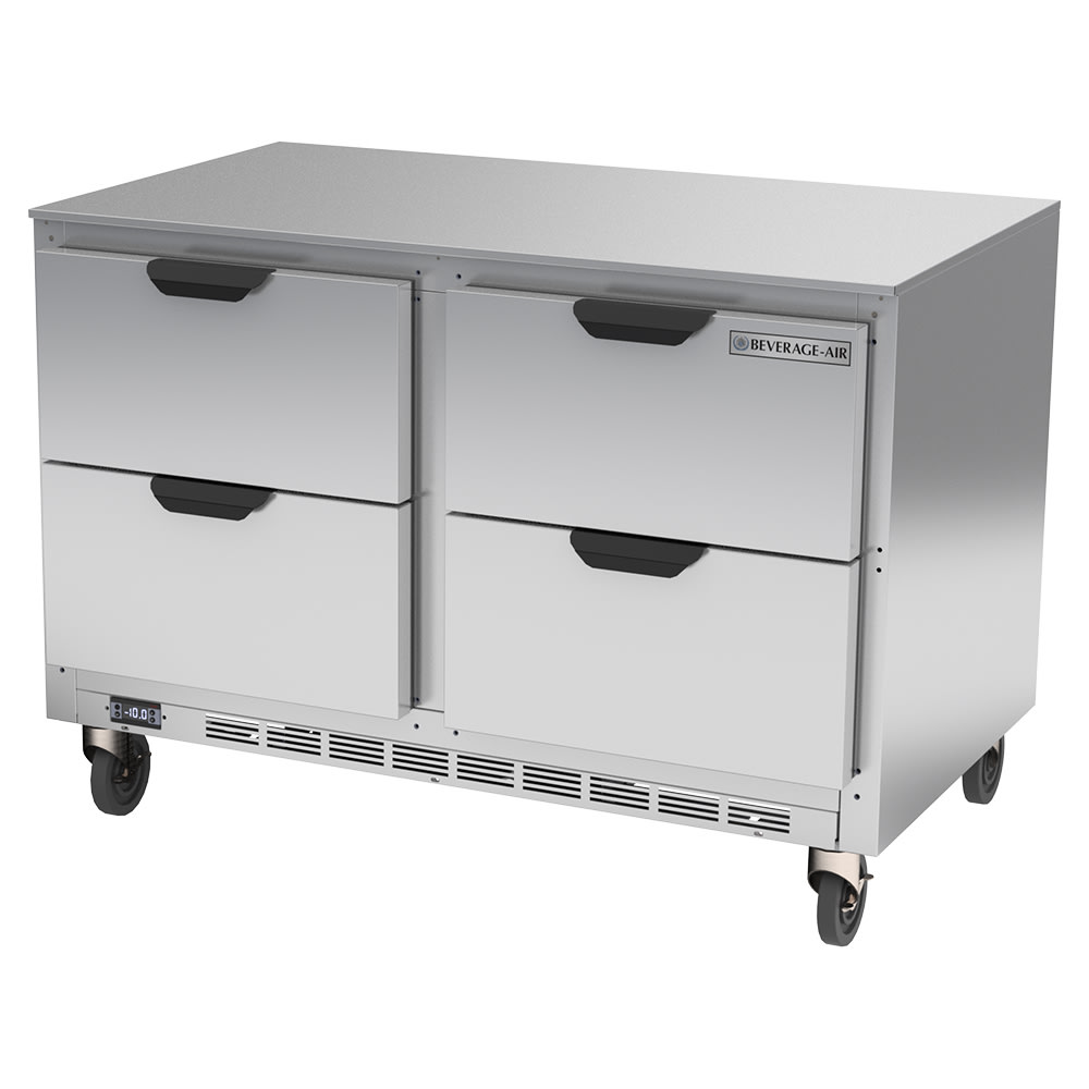 118-UCFD48AHC4 48" W Undercounter Freezer w/ (2) Section & (4) Drawers, 115v