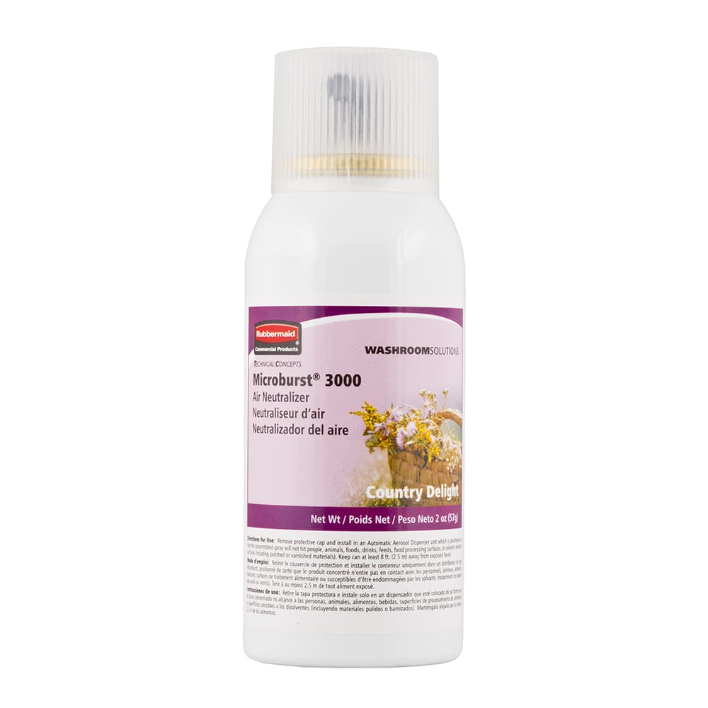 007-FG4012591 2 oz Microburst® 3000 Aerosol Air Neutralizer Refill, Country Delight