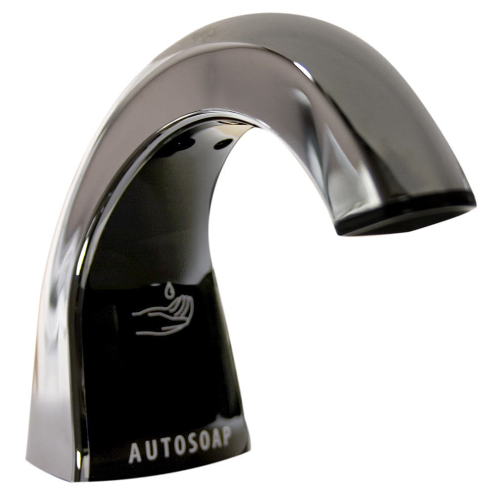 007-FG401832 Liquid Soap Dispenser- 800/1600 ml Refills, Metal Spout, Polished Chrome/Black