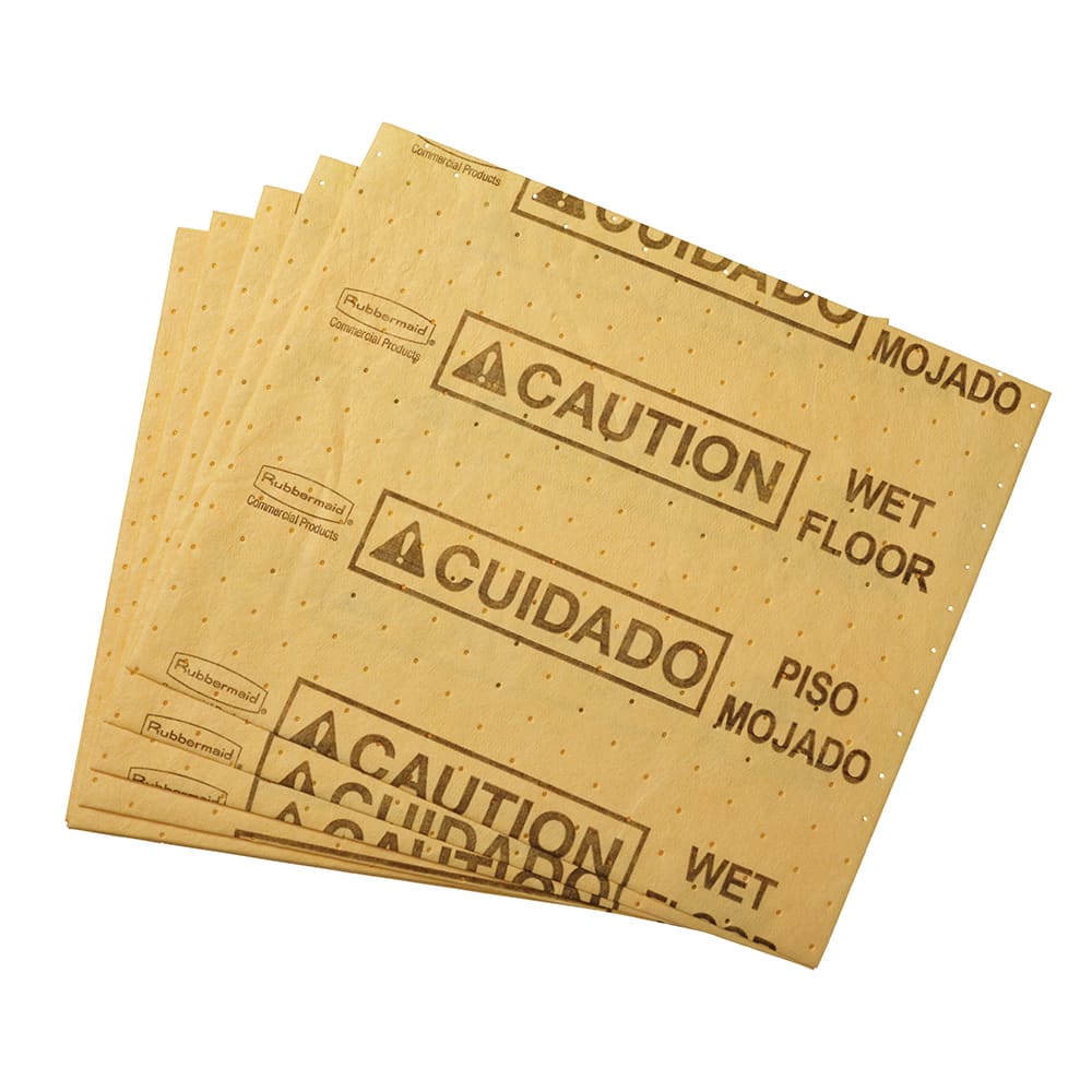 007-FG425300YEL Over-the-Spill Station Pads - 16 1/2x14" Yellow