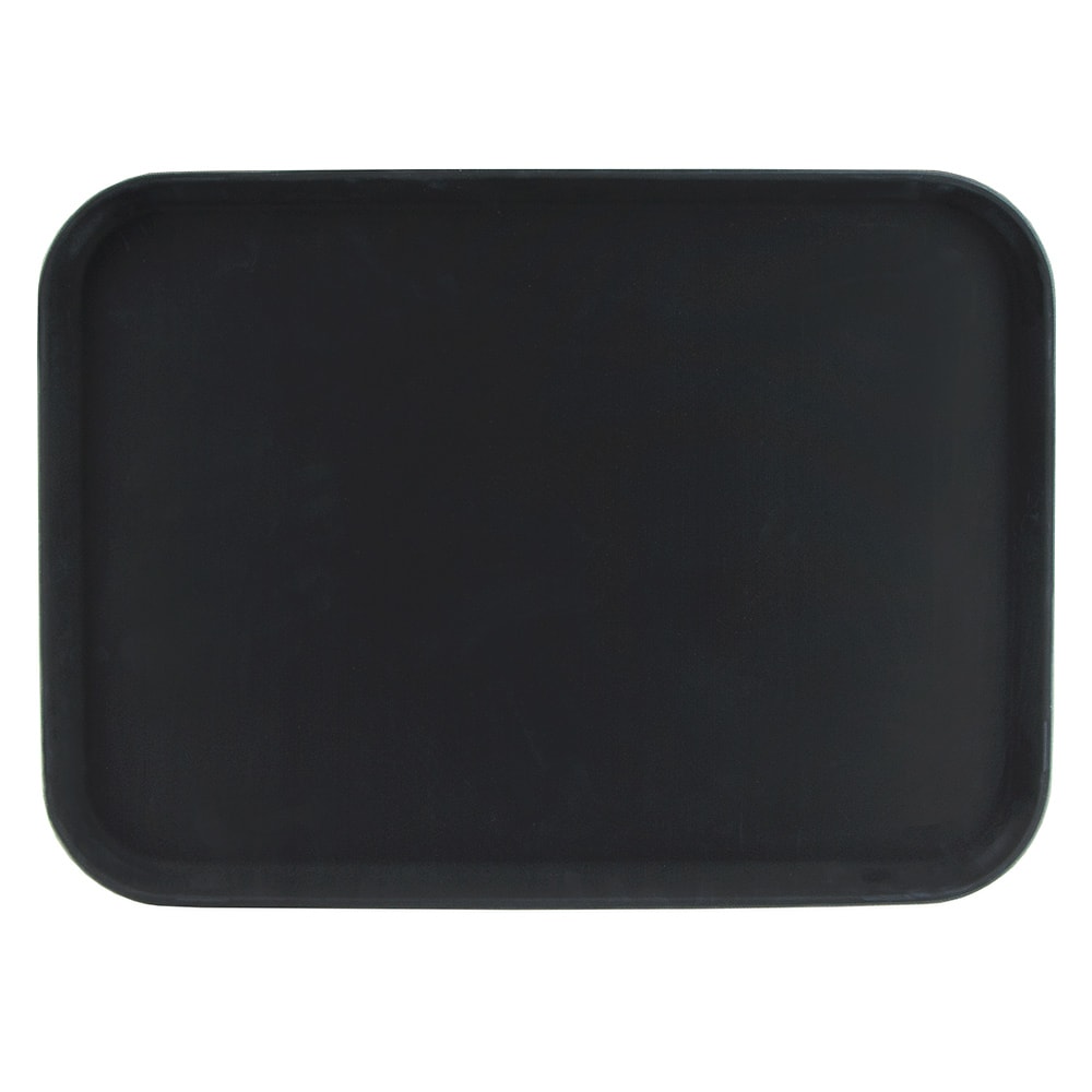 284-NS1622BK Rectangular Serving Tray, 16" x 22", Melamine, Black
