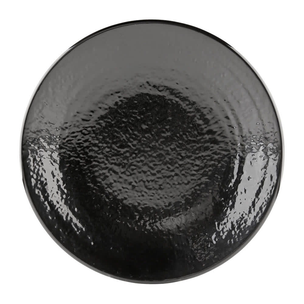 701-D10RRB 10" Round Melamine Dinner Plate, Black