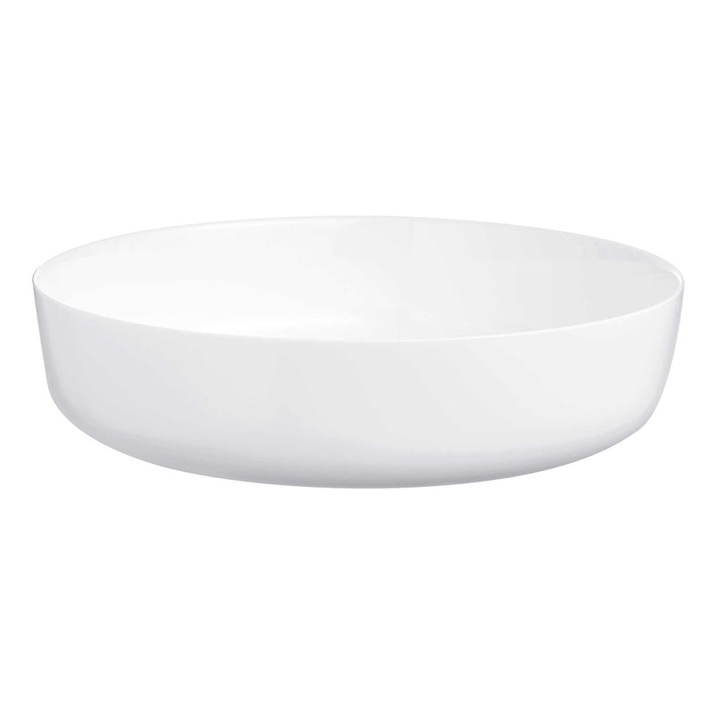 30 qt White Plastic Mixing Bowl - 23 3/4Dia x 8 1/2H