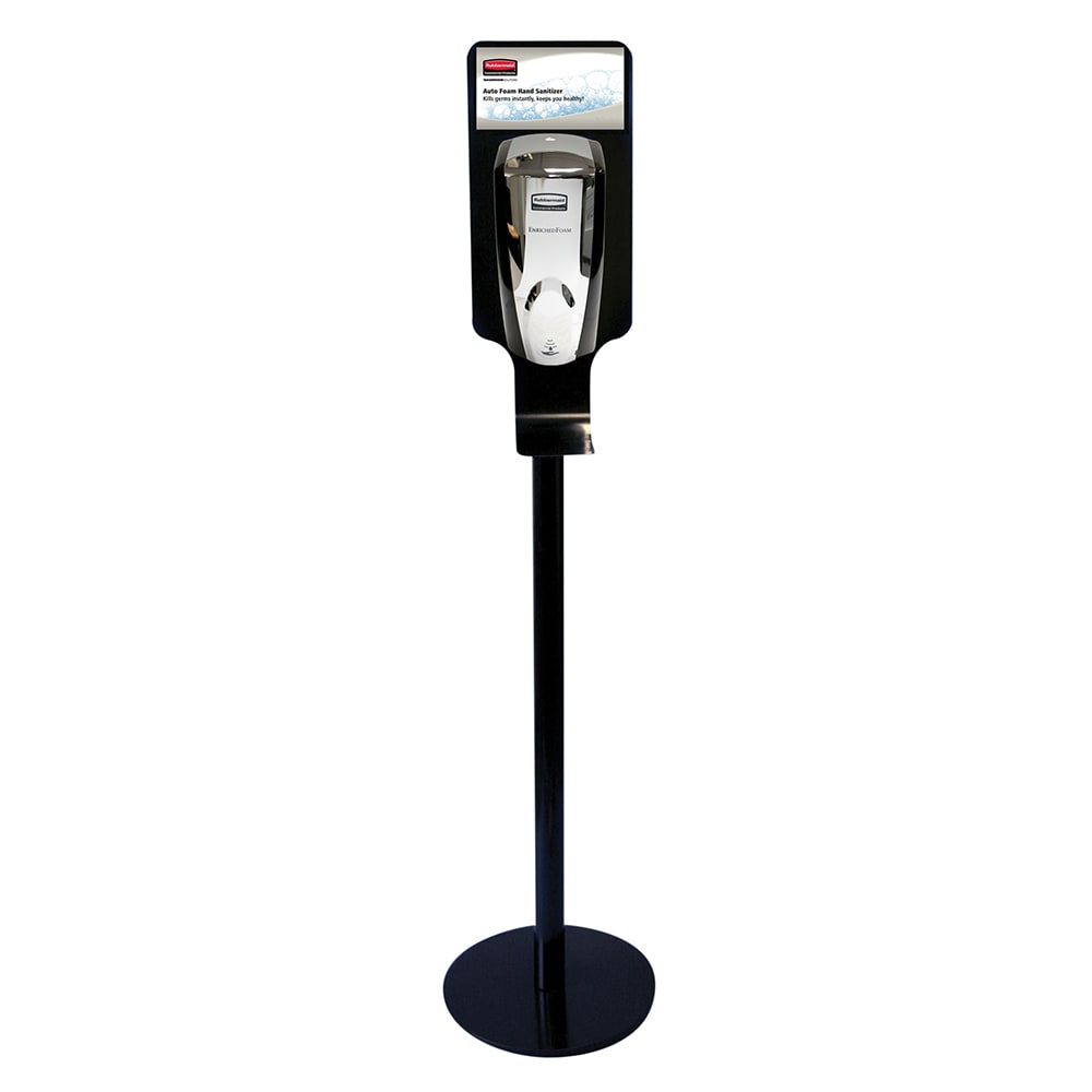 007-FG750824 Hand Sanitizing Station - Metal Stand, Black