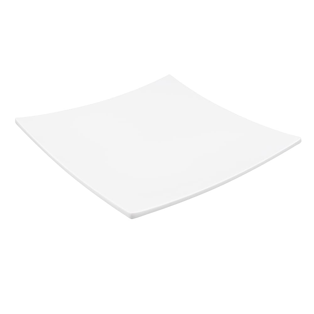 166-MEL42 12" Square Melamine Dinner Plate, White