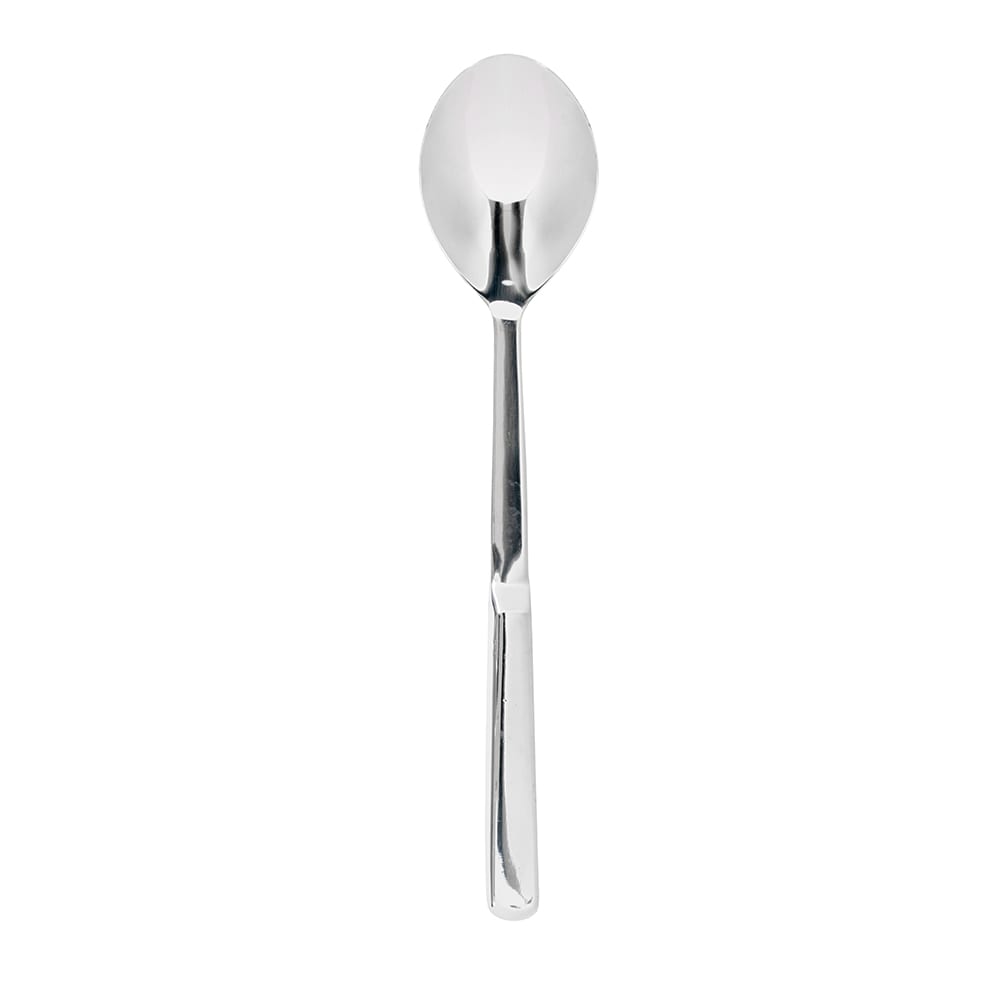 166-SSP120 12" Solid Spoon w/ Hollow Handle & Grip Design, Mirror/Stainless