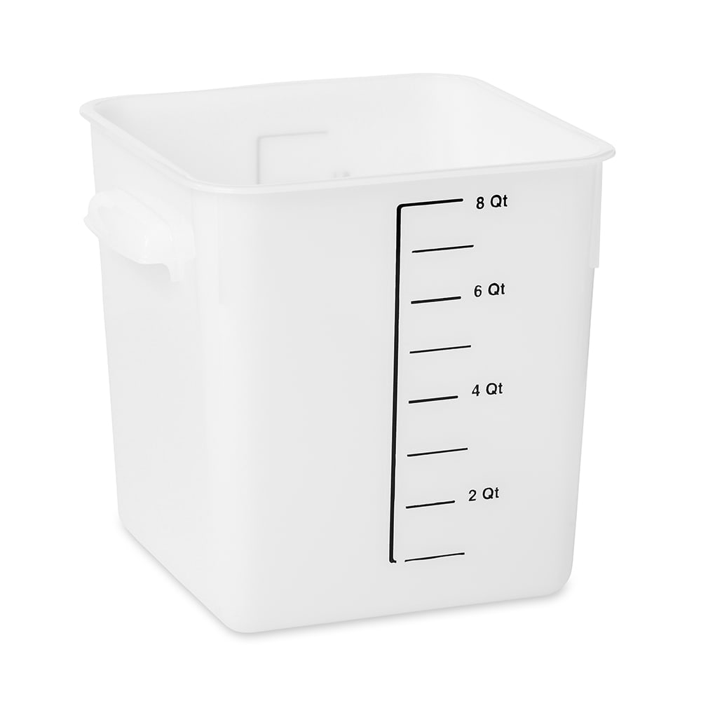 007-FG9F0600WHT 8 qt Square Storage Container - Poly White
