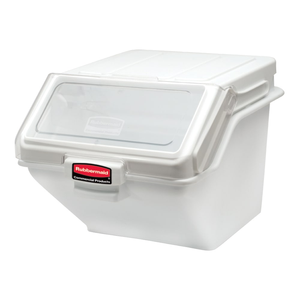 007-FG9G5800WHT ProSave® 12 1/2 Gallon Shelf Ingredient Bin with Scoop - White